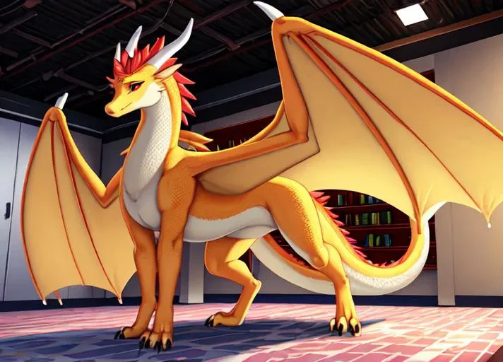 masterpiece, best quality, ultra realistic, 4k, 2k, (3d \(artwork\):1.2), blender \(software\), sharp focus, ray tracing, (unreal engine:1.3), absurd res, BREAK, , (full body portrait), (claws, toe claws), ((digitigrade)), looking at viewer, (detailed scales:1.1), hindpaws, nsfw, horns, (huge wings:1.3), (seductive, cocky, looking at viewer), detailed vagina, (by etheross, by lizet:1.2), standing on all fours, jewelry, (intelligent:1.1), (slender body:1.1), solo ( feral:1.2) (female sexy white dragon:1.2),. (gorgeous, sexy, beautiful:1.1), (tall, long legs, elongated:1.1), BREAK, underground soviet laboratory, white walls, ceiling lights, inside, jewelry, lab equipment,