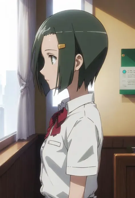 {safe:1.10}, best quality, masterpiece, highres, solo, {hata_ranko_seitokaiyakuindomo:0.90}, profile, from_side, upper_body