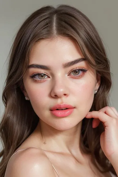 face,portrait, headshot, formal hairstyle, flirty, parted lips, (looking at viewer) S387_AnnaRalphs