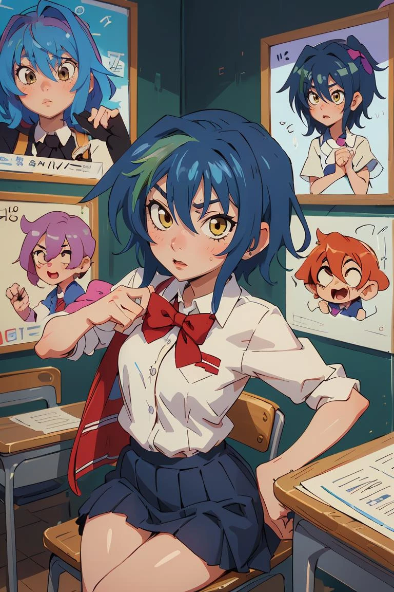 (masterpiece, best quality), 1girl, beautiful face, <lora:xenovia_quarta:1> xenovia_quarta, short hair, hair between eyes, school uniform, pleated skirt