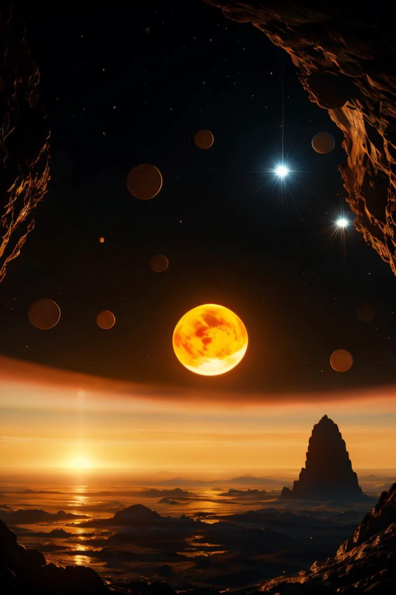 Paining, space station silhouette passing in front of a giant sun, close up of the sun, sun covering the entire image, bright, light, white and yellow, intense light <lora:EdobHorrorLandscape_v1.0:0.75> EdobHorrorLandscape <lora:epiCRealLife:0.75>, subsurface scattering, ultra hd, 4k, high def, Photorealistic, Hyperrealistic, Hyper detailed, analog style, realistic, masterpiece, best quality, ultra realistic, 8k, Intricate, High Detail, film photography, soft lighting, heavy shadow