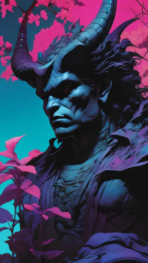 Dark vaporwave color palette, photography in the style of detailed hyper realism, dark fantasy creature, Yoji Shinkawa, James Christensen, Wayne Barlowe, Ian McQue, Roger Dean, hyper detailed, poster, artstation