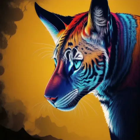 best quality, glowing, outdoor ,animal, sphinx, dark background <lora:glowing02:0.8>, <lora:hairdetailer:.5> <lora:add_detail:0.5> <lora:boldline:0.2>