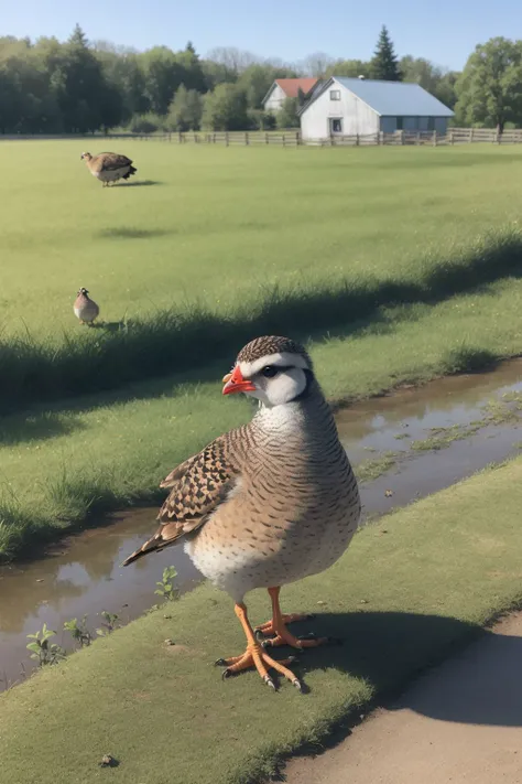 quail, animal, farm