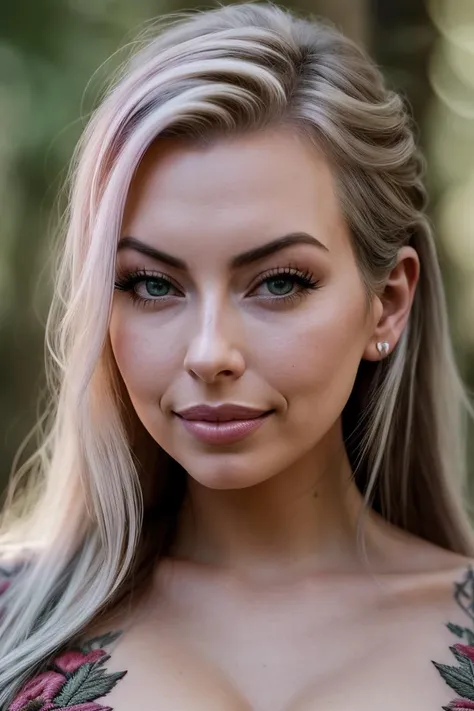 photo of beautiful (cubb1:0.99), a woman in a (mushroom forest:1.1), perfect hair, hair upsweep updo, wearing (embroidered:1.2), modelshoot style, (extremely detailed CG unity 8k wallpaper), professional majestic (photography by richard avedon:1.1), (Nikon D7500 DSLR Camera), 24mm, exposure blend, hdr, faded, extremely intricate, High Detail, Sharp focus, dramatic, soft cinematic light, (looking at viewer), (detailed pupils), cute smile, 24mm, 4k textures, soft cinematic light, adobe lightroom, photolab, elegant, ((((cinematic look)))), soothing tones, insane details, hyperdetailed, low contrast, (sexy)