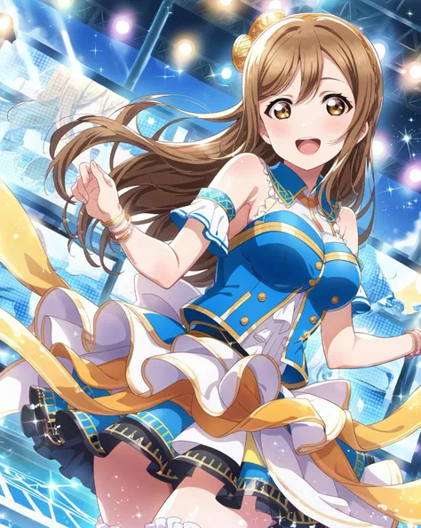 score_9, score_6_up, score_5_up, score_4_up, source_anime, masterpiece, best quality, hires,2D,love live!,big_head,glossy skin,
sparkle,idol stage,stage lights, audience,
kunikida hanamaru,large breasts,brown eyes,brown hair, long hair,
1girl,solo,idol,idol_dress,excited,cowboy shot,dutch angle,bare shoulders,summer, <lora:LLChar_Pony_Aq:0.8>,