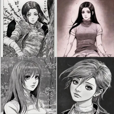 <lora:gvgvs:1> gvgvs:1, woman, manga