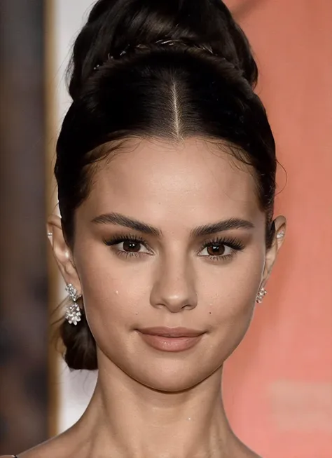 High detail RAW color Photo of gorgeous sks woman,  smile, fit, toned, sexy look,  high detail hair, (skin pores, skin imperfections), sharp body, highly detailed body, highly detailed face, sharp focus, 8k high definition, insanely detailed, intricate, masterpiece, highest quality, <lora:locon_selenagomez_v1_from_v1_64_32:1>