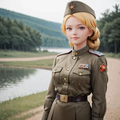 <lora:Pony Soviet Military uniform-000003:0.9>
core_9, score_8_up, score_7_up, score_6_up, score_5_up, score_4_up, BREAK 1girl, solo, best quality, high quality, highres, masterpiece, Soviet Military uniform, outdoors, battleship, aurora, murmansk \(azur lane\),
