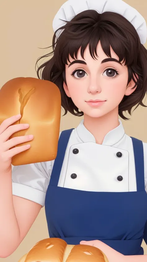 duckmonica 1girl solo beautiful face realistic bakerch chef uniform bread <lora:DuckMonica:0.5> <lora:Change - BakerCh:0.5>