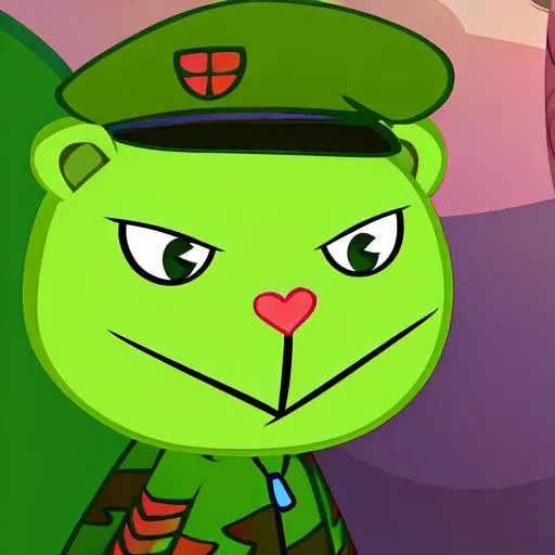 <lora:htf_multi_v5:1>, htfflippy, green beaver, 8K, high quality, detailed background