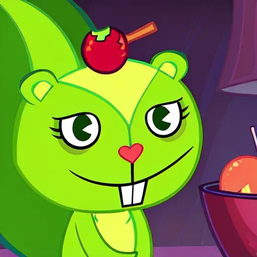 <lora:htf_multi_v5:1>, htfnutty, green skunk, 8K, high quality, detailed background