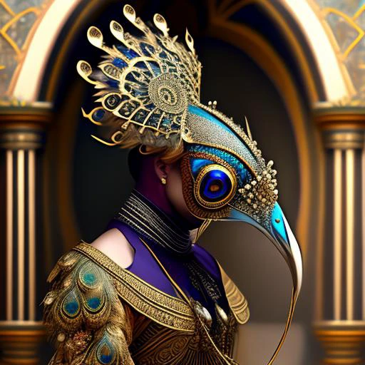 award winning photo, peacock, OVERMASKED,
intricate details, modelshoot style, dreamlikeart, dramatic lighting. 8k, highly detailed textures, highly detailed eyes, trending artstation