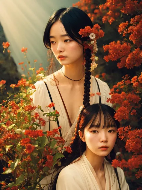 a strongly felt, vigorously articulated, carefully navigated exploration of tradition and civilization by Hsiao-Ron Cheng, James jean, Miho Hirano, takato yamamoto, centipedes extremely moody lighting, 8K,
detailed facial features,
<lora:WarmLight:1>
