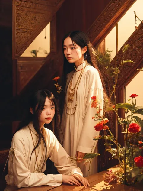 a strongly felt, vigorously articulated, carefully navigated exploration of tradition and civilization by Hsiao-Ron Cheng, James jean, Miho Hirano, takato yamamoto, centipedes extremely moody lighting, 8K,
detailed facial features,
<lora:WarmLight:1>
