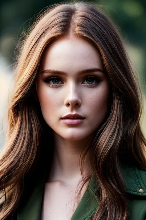 full body photo of beautiful (gh3nchy-135:0.99), a woman with perfect hair, wearing Neon Green (Fringed Jacket, Wide-leg Pants:1.1), (plain background:1.1), modelshoot style, (extremely detailed CG unity 8k wallpaper), professional majestic photography, (Leica M6 Camera), 24mm, exposure blend, hdr, faded, extremely intricate, High (Detail:1.1), Sharp focus, dramatic, soft cinematic light, (looking at viewer), (detailed pupils), 4k textures, elegant, ((((cinematic look)))), soothing tones, insane details, hyperdetailed, low contrast