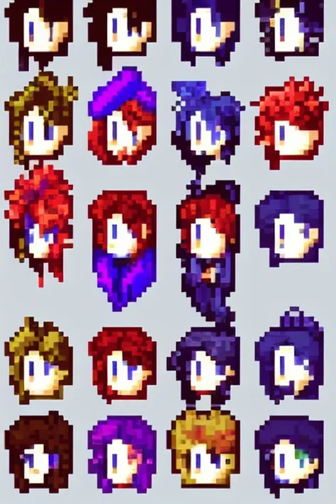 a beautiful person pixelart
