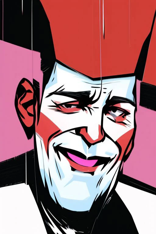 (discoelysium), ((abstract))
a portrait representing the idea of diplomacy, a suave, smiling smooth-talker who can get almost anything he wants with words alone.