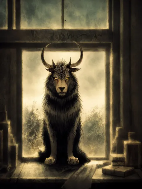 DarkSpheraStyle, slavic godess of death, wood and leafs on body, grey cracked skin, horns, devil eyes, natural skin texture, natural fur texture, 24mm, 4k textures, soft cinematicight, adobe lightroom, photolab, hdr, intricate, elegant, highly detailed, sharp focus, cinematic look, soothing tones, insane details, intricate details, hyperdetailed, low contrast, soft cinematic light, dim colors, exposure blend, hdr, faded  <lora:DarkSpheraStyle:0.7>