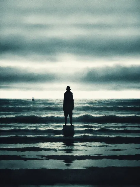 masterpiece, best quality, 1other, solo, seaside, open mouth, sky, no humans,  horror theme, highly detailed, <lora:DarkSpheraStyle:0.7>, slate atmosphere, cinematic, dimmed colors, dark shot, muted colors, film grainy, lut, spooky