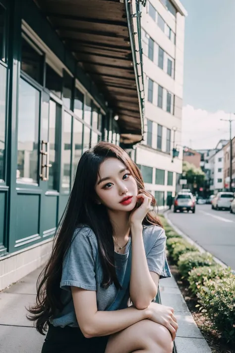 candid photo of candyseul, shot at eye level, on a Fujifilm X-T4 with a 50mm lens,<lora:candyseul-14:0.9>, outdoor