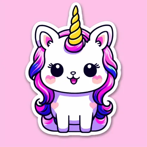 Kawaii unicorn,
,sticker,,stickers
, <lora:StickersRed15PasWithTE:1>