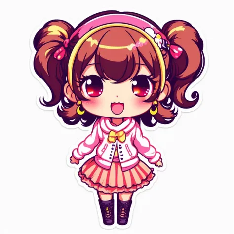 kawaii style, Anime style Stickers, cute Sticker design of a lewd lady with long messy hair, wearing (glasses:1.2) and tight skirt with pantyhose, nose blush, half-closed eyes, open mouth, spreading legs, front view, solo, simple white background, sfw, cute, adorable, brightly colored, cheerful, anime influence, highly detailed
,sticker,,stickers
, <lora:StickersRed15PasWithTE:1>