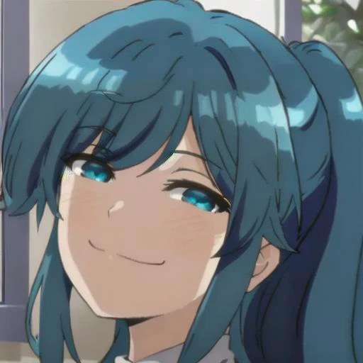 extremely detailed fine touch, natural light, sun light, light rays, dappled light, reflection, shadows, ray tracing, masterpiece, best quality, highly detailed,
<lora:smug face meme:0.8> smug_face_meme,
<lora:chara_JakuChara_NanamiMinami_v1:1> nanami minami, blue hair, blue eyes, long hair, ponytail