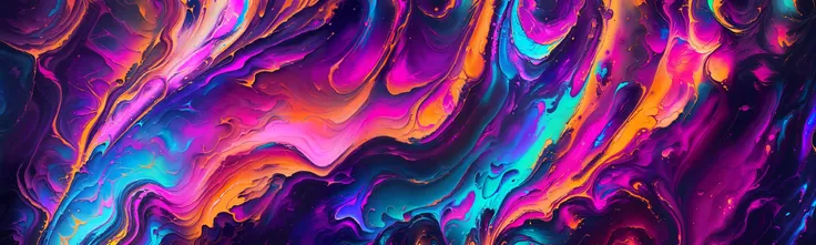 <lora:NEW_acid_fluid_lora:0.7> new_acid_fluid, 8k paint pour, vector:1.5 art, (beautifully color-graded) , ue5, (masterpiece, best quality, high quality, highres), (Widescreen Wallpaper), Neon colors, cyberpunkai, (vibrant cyberpunk colors, vibrant vaporwave colors), expressive brushwork, (impressionist), Feathered strokes,
BREAK,
ambient occlusion, global illumination, Subsurface scattering,
<lora:OilPaintStyle_v1:0.2>, 16k 10_oilpaint paint swirl, <lora:DWM_painting:0.2> abstract 10_painting <lora:CyberPunkAI:0.3>, happy, joy, calm, peace, heaven, love,