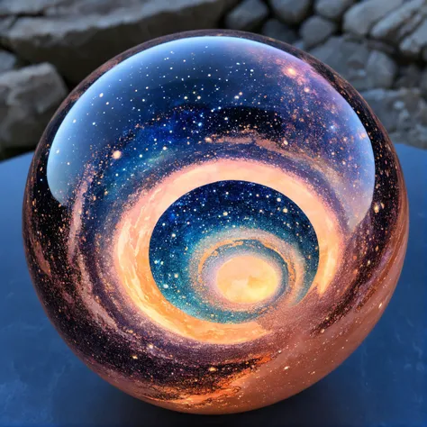 glass orb,galaxy, dusty, Peach haze, Byzantine mosaic, the design reflecting her ancient origins,
<lora:glass_orb_2.0:0.6>