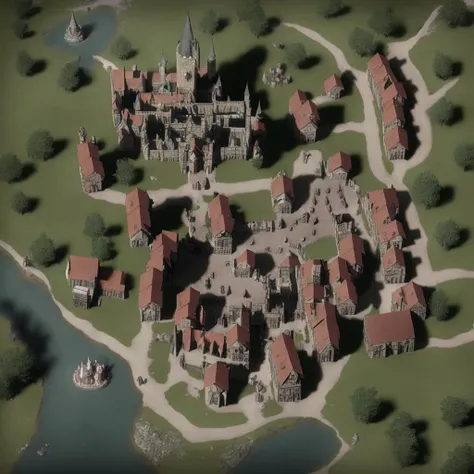 <lora:CityLora:0.9>, citymap, a map of a town, river running through it, Detailed and Intricate Castle, City Walls, Insanely Detailed And Intricate, Anisotropic Filtering, Unreal Engine, (Photorealistic:1.1), Cinematic, High Quality Reflections, Ray-Traced Volumetric Light, High Particle Render Distance, (Fantasy:1.3), (Medieval:1.2), (Dnd:1.1), (Adventure:1.0), (Ancient:1.0)