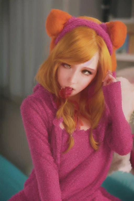 <lora:koreanGirls_kgirlscc:1>beautiful female k-pop idol wearing a cute dinosaur costume, her face is visible:: close up portait, shot on sony a1, 85mm F/1.4 ISO 100, medium format, 45 megapixel, studio lighting, softbox, high shutter speed flash photography, award winning photograph with golden ratio composition --testp --ar 2:3 --seed 1661 --creative --stylize 2600 --upbeta