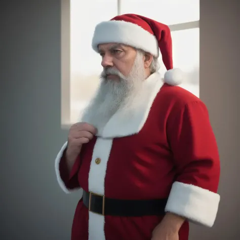 Craig Severance facing the camera dressed as Santa Claus, (((Masterpiece))), complex 3d render, intricate reflections, cinematic, image, ultra-detailed, HDR, Hyperrealism, sharp focus, Panasonic Lumix s pro 50mm, 8K, octane rendering, raytracing, (((professional photography))), high definition, photorealism, hyper-realistic, bokeh, depth of field, dynamically backlit, sharp focus, sharp edges, studio, vibrant details, ((professional Colorgrading)), ,monster