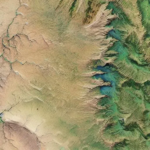 satellite image of oeax location, mapsatimageeu, (gamelandscapeheightmap512:0.5), cost, ocean, mesa, hills, rivers,