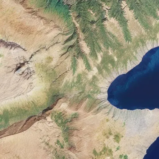 satellite image of oeax location, mapsatimageeu, (gamelandscapeheightmap512:0.5), cost, ocean, mesa, hills