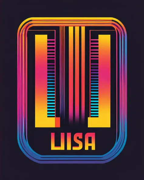 ATARI logo style, Lisa Sterle<lora:VHS_Style:1>