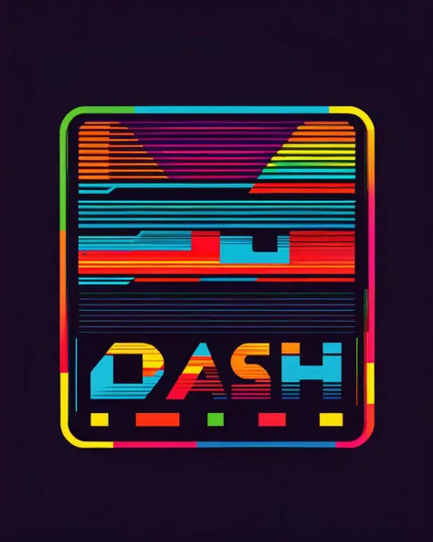 ATARI logo style,   Dash Shaw<lora:VHS_Style:1>
