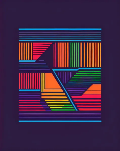 ATARI logo style, Mari Andrew<lora:VHS_Style:1>