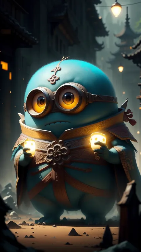 <lora:MinionStyle:0.7> MinionStyle chinese god, portrait, powerfull, intricate, elegant, volumetric lighting, scenery, digital painting, highly detailed, artstation, sharp focus, illustration, concept art, ruan jia, steve mccurry, large minion-style eyes. v00d00t3ch chinese god, portrait, powerfull, intricate, elegant, volumetric lighting, scenery, digital painting, highly detailed, artstation, sharp focus, illustration, concept art, ruan jia, steve mccurry <lora:voodooTECHv5:0.7>, (Masterpiece:1.3) (best quality:1.2) (high quality:1.1)
