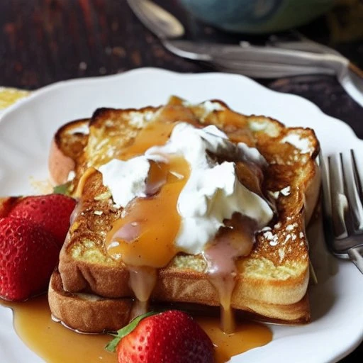 french toast covered in cum <lora:Fudo:1>