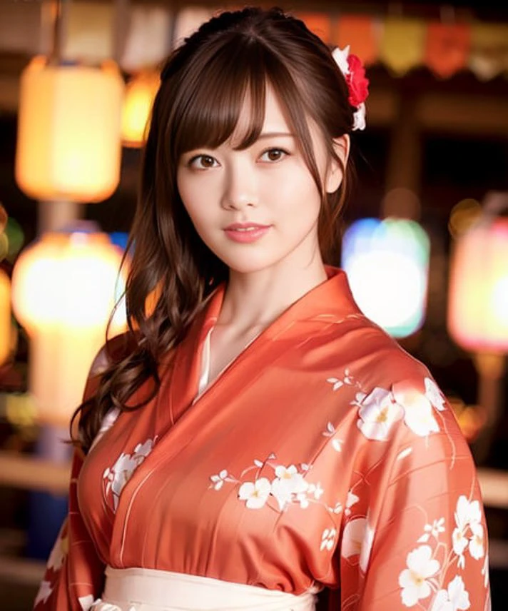 best quality, photorealistic, 8k, high res, 1girl, woman, (skindentation), (professional lighting), (kimono:1.74), gorgeous, (1girl eyes looking at viewer:1.54), ((looking at viewer:1.6)), (looking at the camera), photorealistic, (bokeh), (dynamic pose:1.2), masterpiece, intricate, realistic, sharp focus, award-winning photograph,<lora:MaiMai:0.85>, smile