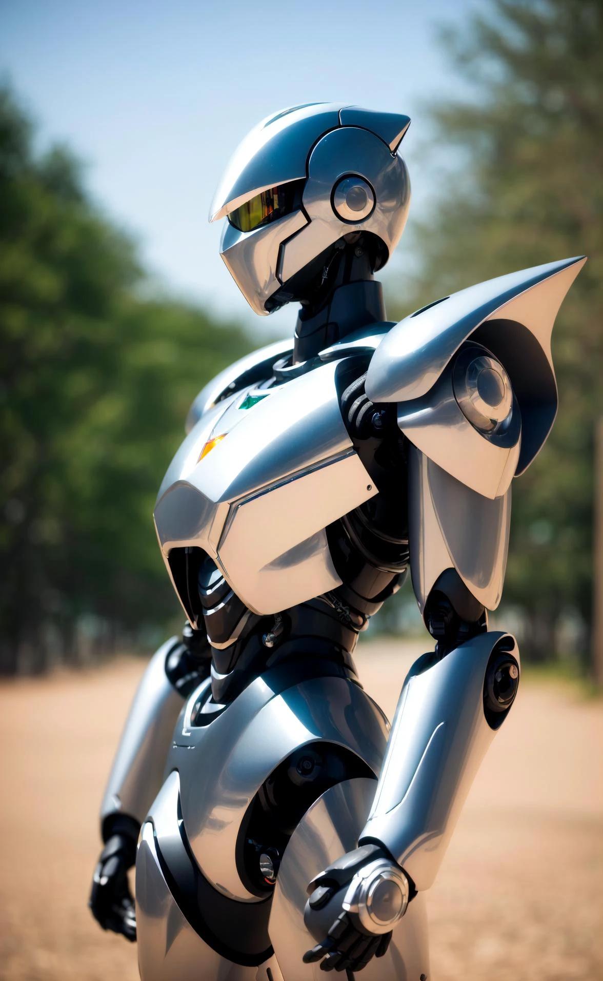 cgmech, (realistic)
solo, white mecha robot, cape, science fiction, torn clothes, glowing, standing, robot joints, mecha, armor, cowboy shot, (floating cape), intense sunlight, silver dragonborn, outdoors, landscape, nature
, ((masterpiece, best quality)), <lora:cgmechmix_offset:1><lora:more_details:0.3> <lora:Niji:0.5><lora:dragonborn_offset:0.7>
, volumetrics dtx, (film grain, blurry background, blurry foreground, bokeh, depth of field, motion blur:1.3)