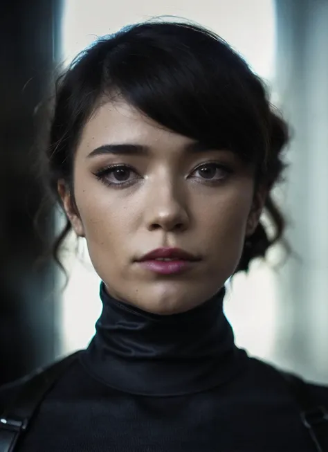 A stunning intricate full color portrait of (sks woman:1), wearing a black turtleneck, epic character composition, by ilya kuvshinov, alessio albi, nina masic, sharp focus, natural lighting, subsurface scattering, f2, 35mm, film grain, <lora:locon_emiru_v1_from_v1_64_32:1.25>
