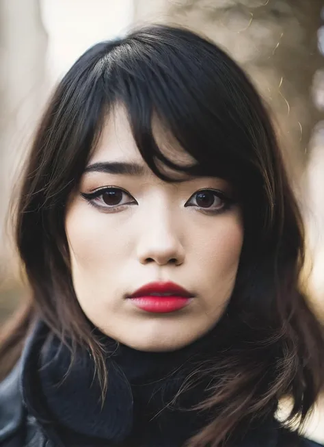 A stunning intricate full color portrait of (sks woman:1), wearing a black turtleneck, epic character composition, by ilya kuvshinov, alessio albi, nina masic, sharp focus, natural lighting, subsurface scattering, f2, 35mm, film grain, <lora:locon_emiru_v1_from_v1_64_32:1.25>