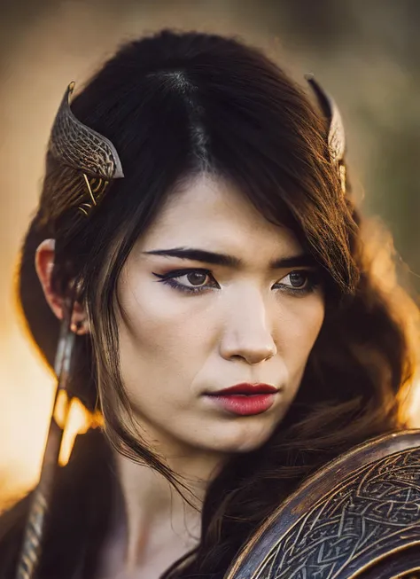 A stunning intricate full color portrait of (sks woman:1) as (viking warrior), (barbarian), epic character composition, by ilya kuvshinov, alessio albi, nina masic, sharp focus, natural lighting, subsurface scattering, f2, 35mm, film grain, <lora:locon_emiru_v1_from_v1_64_32:1.25>