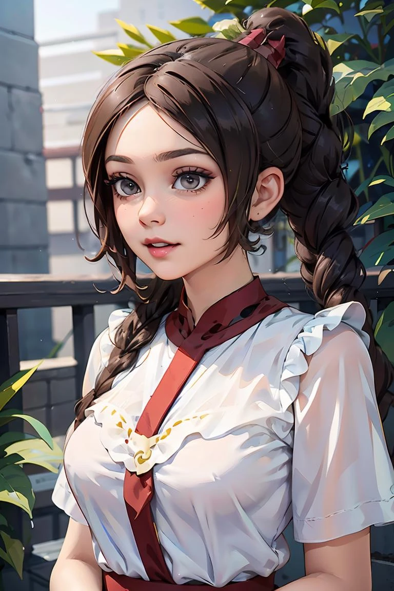 (masterpiece, best quality), 1girl, <lora:ty_lee:1> ty_lee, braided ponytail