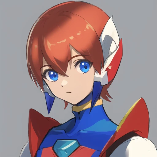 , (masterpiece:1.3), best_quality, absurdres, (solo:1.3), (1boy), portrait, science_fiction, mega_man_zero, <lora:reploidv2_merge2:1.0>
