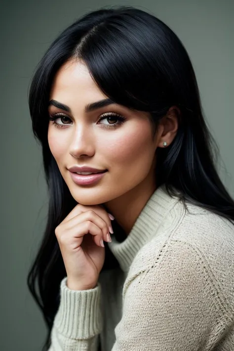 photo of beautiful (jr4mey-130:0.99), a woman in a (moon:1.1), perfect hair, wearing (sweater), modelshoot style, (extremely detailed CG unity 8k wallpaper), professional majestic (photography by  martin parr:1.1), (Nikon FE Camera), 24mm, exposure blend, hdr, faded, extremely intricate, High Detail, Sharp focus, dramatic, soft cinematic light, (looking at viewer), (detailed pupils), cute smile, 24mm, 4k textures, soft cinematic light, adobe lightroom, photolab, elegant, ((((cinematic look)))), soothing tones, insane details, hyperdetailed, low contrast