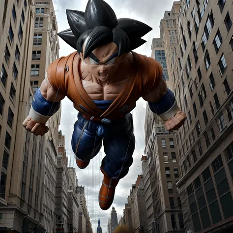 <lora:B41100n_01C-final:0.9>,a raw photograph of a large helium filled (B41100n balloon:1.1) shaped like (goku action figure:1.2),floating high above the street with team holding guide ropes,with Central Park behind,during Macy's parade,with park and trees behind,with tall buildings in background,(above shot angle:1.1),realistic photograph,wide_angle_view,highres,absurdres,hyper realistic,HDR UDH 8K wallpaper,depth_of_field,photo realistic,award winning,best quality,masterpiece,intricately detailed,high contrast,