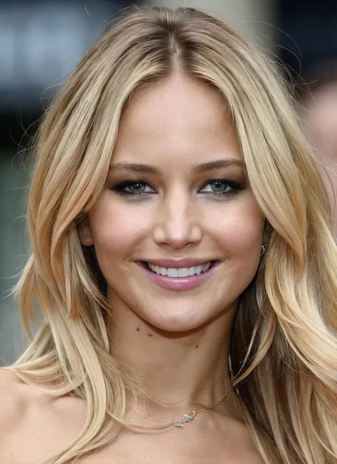 High detail RAW color Photo of gorgeous sks woman,  smile, fit, toned, sexy look,  high detail hair, (skin pores, skin imperfections), sharp body, highly detailed body, highly detailed face, sharp focus, 8k high definition, insanely detailed, intricate, masterpiece, highest quality, <lora:locon_jenniferlawrence_v1_from_v1_64_32:1>